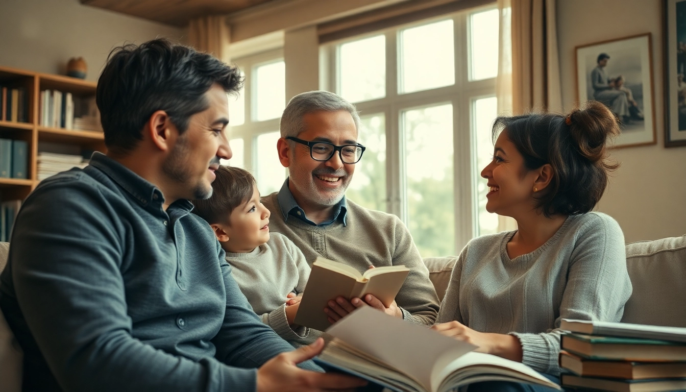 Familieportret van letmus.nl in een gezellige woonkamer, met emotionele verbinding.