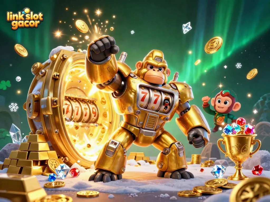 Menangkan hadiah besar dengan link slot gacor, ilustrasi slot modern kaya fitur dan visual memukau.