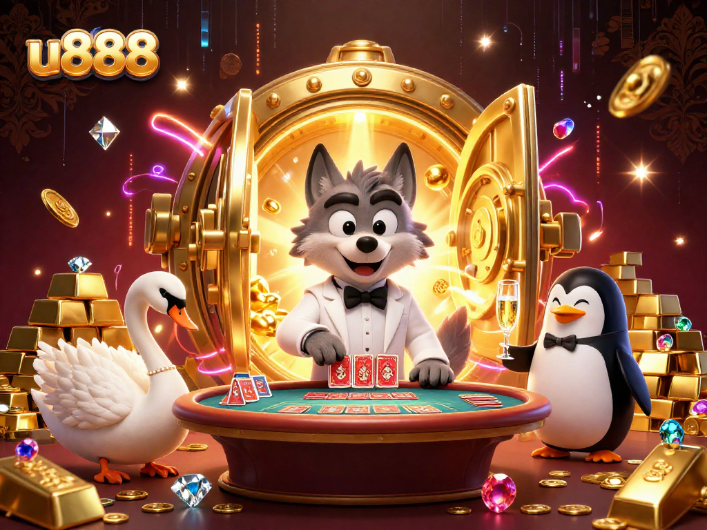 Experience the excitement of u888 with vibrant casino dynamics featuring charming characters and treasures.