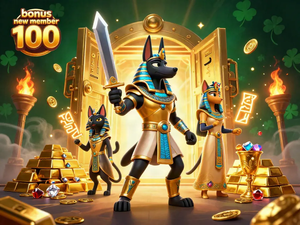 Experience the thrill of bonus new member 100 with stunning treasures and majestic characters